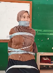 indo student jilbab punished